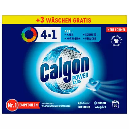 Dedurizator de apă Calgon 4in1, 50 bucati
