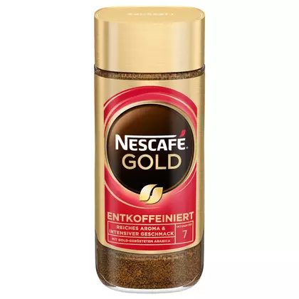 Cafea Instant Solubila Nescafé Gold Decofeinizata, 200g