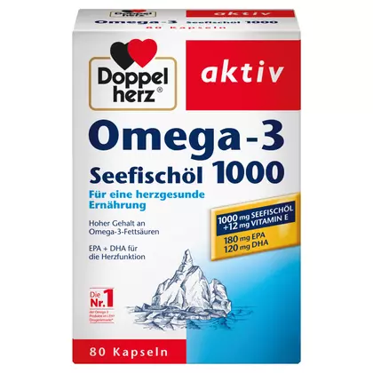 Supliment Vitamine Doppelherz Omega-3, 80 bucati