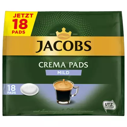 Cafea paduri Jacobs Crema intensitate medie, 118g, 18 bucati