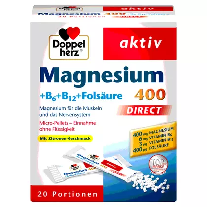 Supliment Vitamine Doppelherz Direct Magneziu, 20 bucati
