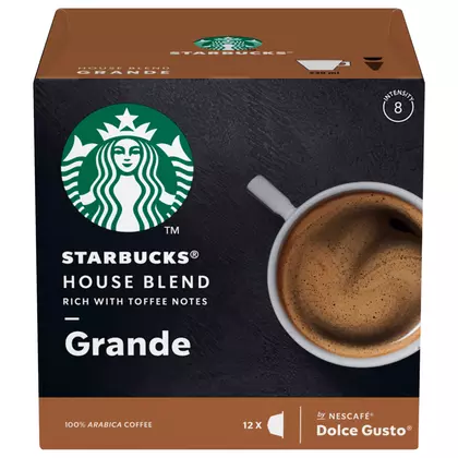 Cafea capsule Starbucks Nescafé Dolce Gusto Grande Blend, 12 bucati