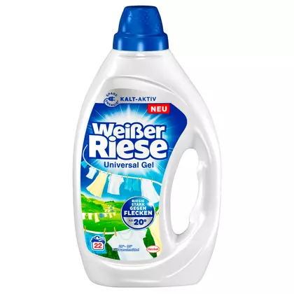 Detergent rufe Weißer Riese Gel