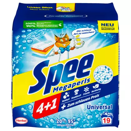 Detergent rufe Spee Megaperls, 19 spalari