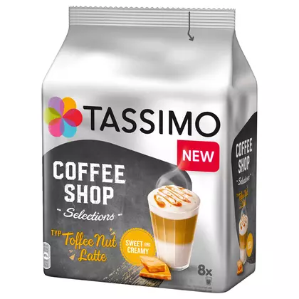 Cafea capsule Tassimo Toffee Nut Selections Latte, 8 bucati