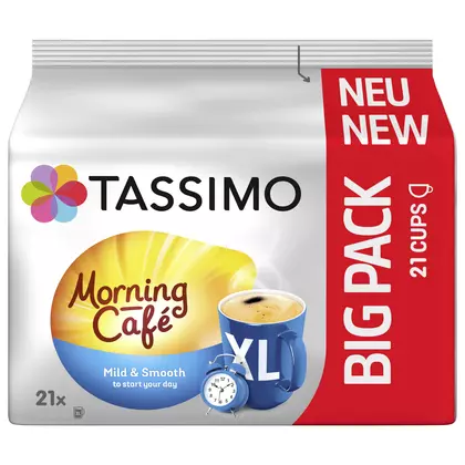 Cafea capsule Tassimo Café intensitate medie Smooth Morning, 21 bucati