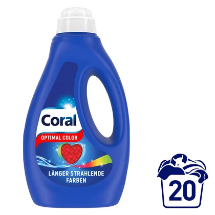 Detergent rufe Coral Color, 20 spalari