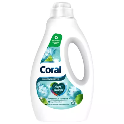 Detergent rufe Coral Limette, 20 spalari