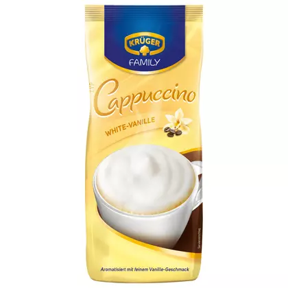 Cafea Krüger Cappuccino White Family, 500g
