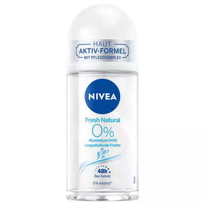 Deodorant Roll-on NIVEA Natural Fresh Fara Aluminiu, 50ml