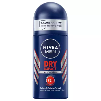 Deodorant Roll-on NIVEA Antiperspirant Men Plus Dry, 50ml