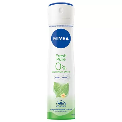 Deodorant spray NIVEA Fresh Pure Fara Aluminiu, 150ml