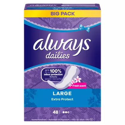 Absorbante Always Large Protect Extra, 48 bucati