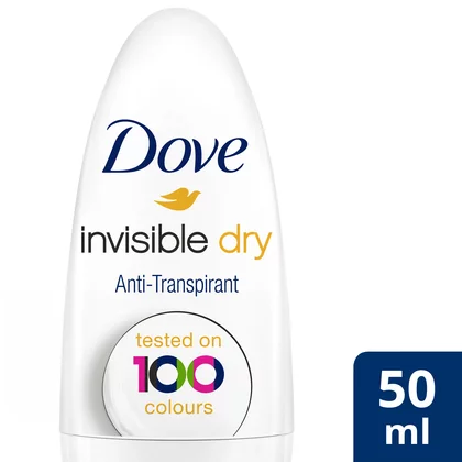 Deodorant Roll-on Dove Invisible Dry, 50ml
