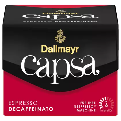 Cafea capsule Dallmayr Espresso Nespresso Capsa Decofeinizata, 10 bucati