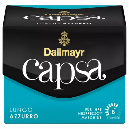 Cafea capsule Dallmayr Lungo Nespresso Capsa Azzuro, 10 bucati