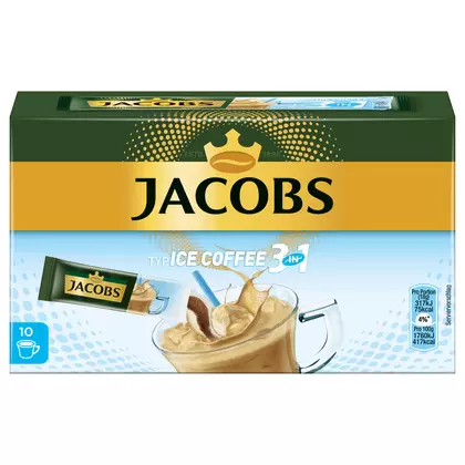 Cafea Jacobs 3 in 1 Ice Coffee, 10 bucati