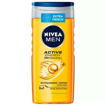 Gel de dus NIVEA Men 3 in 1 Energy Active, 250ml