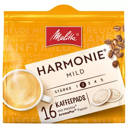 Cafea paduri Melitta Café intensitate medie Harmonie, 16 bucati