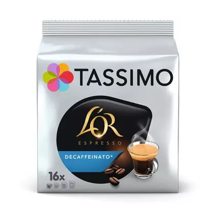 Cafea capsule Tassimo L'OR Espresso decofeinizata, 16 bucati