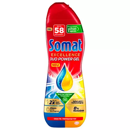 Detergent vase Somat Gel Power Excellence Duo