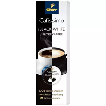 Cafea capsule Tchibo Cafissimo Black White, 10 bucati