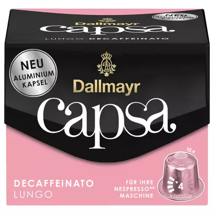 Cafea capsule Dallmayr Lungo Nespresso Capsa Decofeinizata, 10 bucati