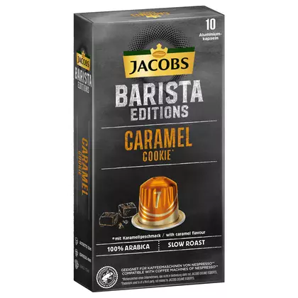 Cafea capsule Jacobs Barista Caramel Editions Cookies, 10 bucati