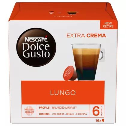 Cafea capsule Nescafé Lungo Dolce Gusto, 16 bucati