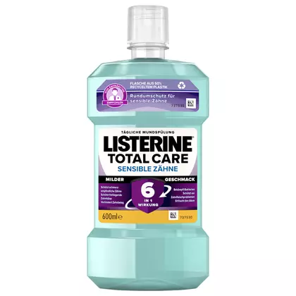 Apa de gura Listerine Care Total Sensible, 600ml
