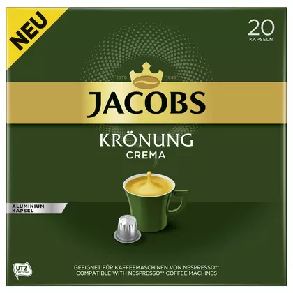 Cafea capsule Jacobs Krönung Crema, 20 bucati