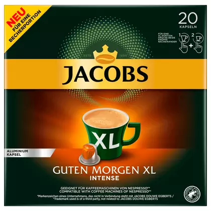 Cafea capsule Jacobs Guten Morgen Intense Xl, 20 bucati