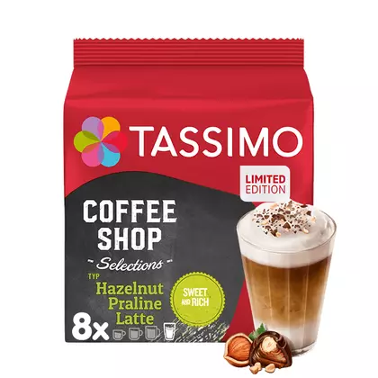 Cafea capsule Tassimo Coffee Shop Selections Praline Latte, 8 bucati