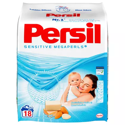 Detergent rufe Persil Sensitive Megaperls, 18 spalari