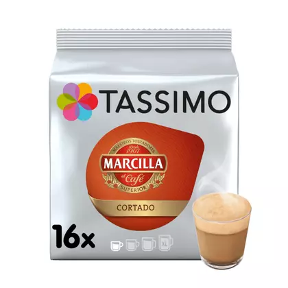 Cafea capsule Tassimo Marcilla Cortado, 8 bucati
