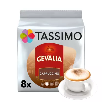 Cafea capsule Tassimo Gevalia Cappuccino, 8 bucati