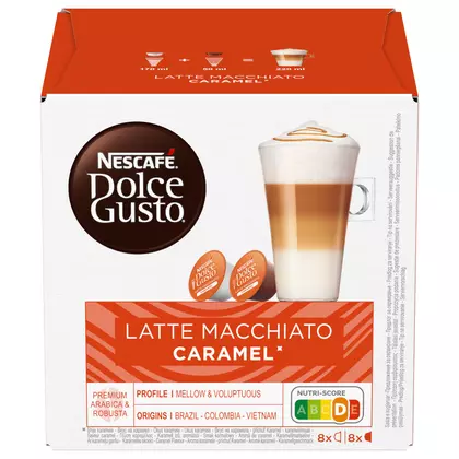 Cafea capsule Nescafé Macchiato Dolce Gusto Latte Caramel, 16 bucati