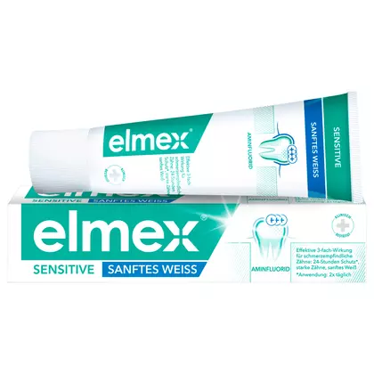 Pasta de dinti Elmex Weiss Sensitive, 75ml