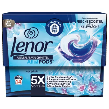 Detergent capsule Lenor All in 1 All-in-1, 14 spalari