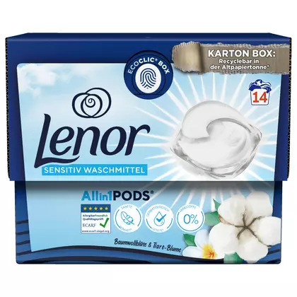 Detergent capsule Lenor Sensitiv All in 1 All-in-1, 14 spalari