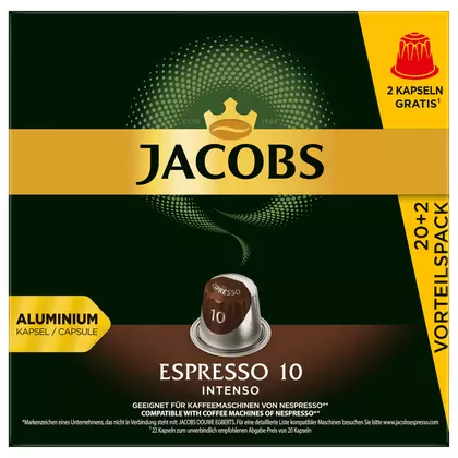 Cafea capsule Jacobs Nespresso Espresso Intenso