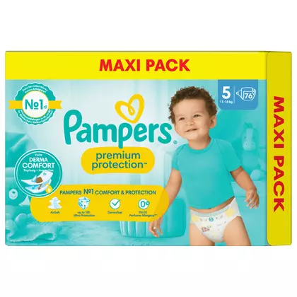 Scutece si chilotei bebelusi Pampers Maxi Pack Gr. 5, 76 bucati