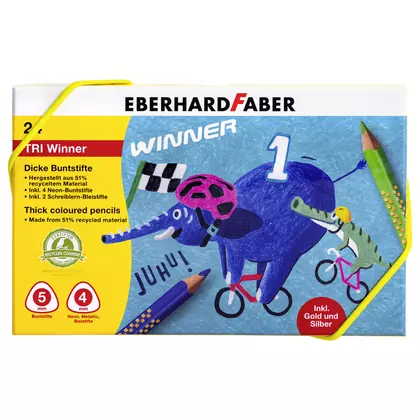 Creioane colorate Eberhard Faber, 24 bucati