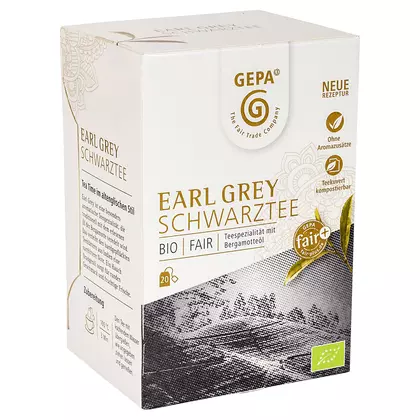 Ceai Gepa Bio Earl Grey, 20 pliculete