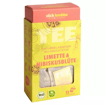 Ceai Stick & Lembke de fructe Bio Limette, 12 pliculete