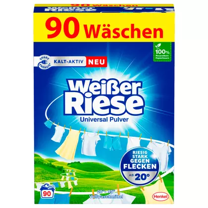 Detergent rufe Weißer Riese, 90 spalari