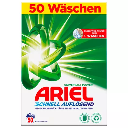 Detergent rufe Ariel, 50 spalari